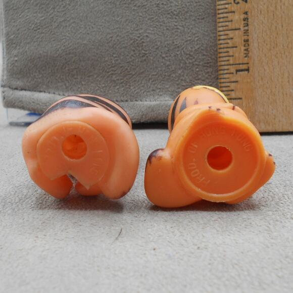 Vintage Two Garfield the Cat Pencil Topper Lot Hong Kong 1980s Retro - Picture 6 of 8